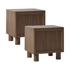 Linero Bedside Table Walnut (Set of 2)