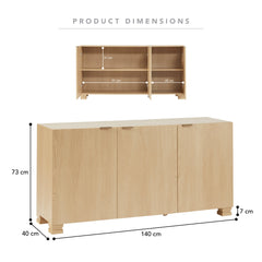 Malcom Buffet Oak (140cm)