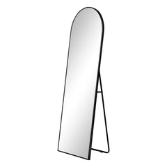 Cindy 165cm Arched Standing Full Length Mirror Black