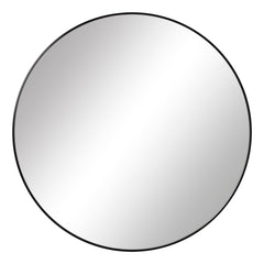 Linda 90cm Round Wall Mirror Black