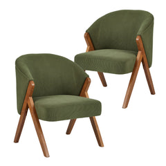 Remy Accent Chair Green (Set of 2)