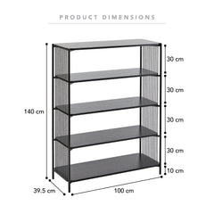 Marina Bookshelf Black