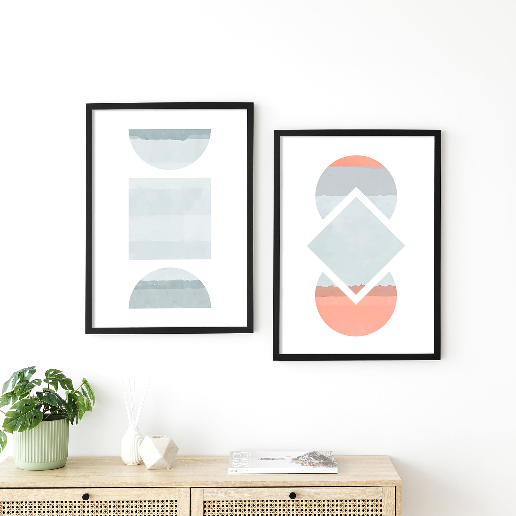 Set of 2 50x70cm Poster Photo Frames