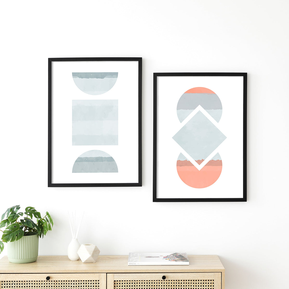 Set of 2 50x70cm Poster Photo Frames
