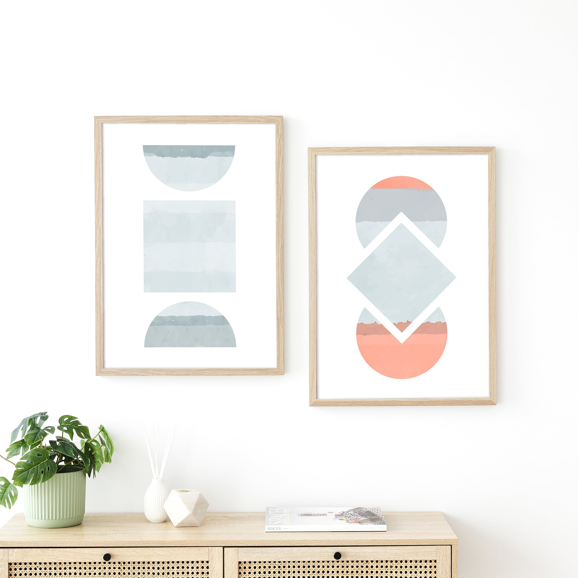 Set of 2 50x70cm Poster Photo Frames