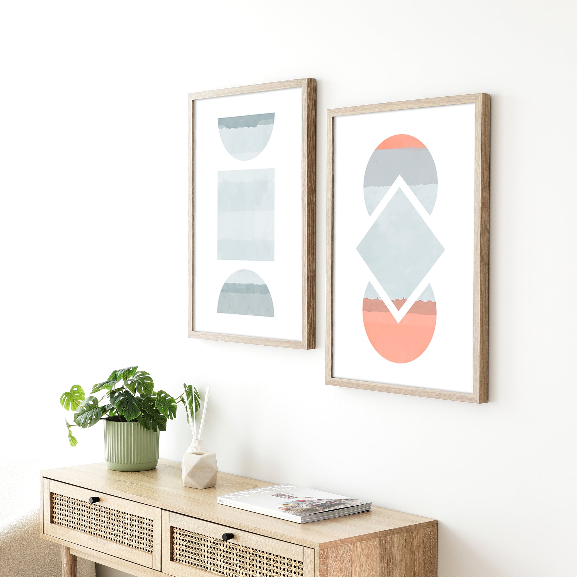 Set of 2 50x70cm Poster Photo Frames