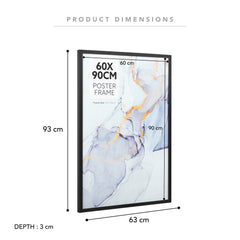 Set of 2 60x90cm Poster Photo Frames