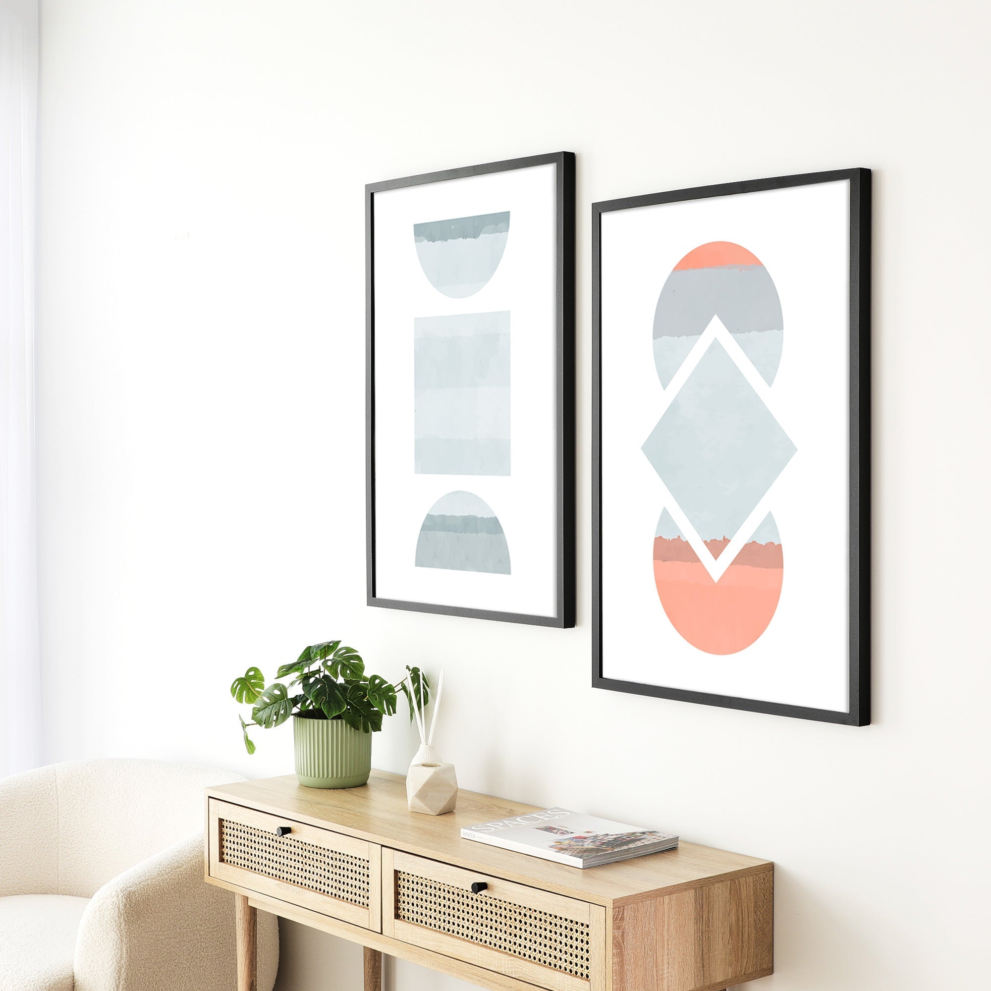 Set of 2 60x90cm Poster Photo Frames