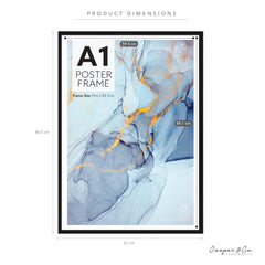 Set of 2 A1 Poster Photo Frames