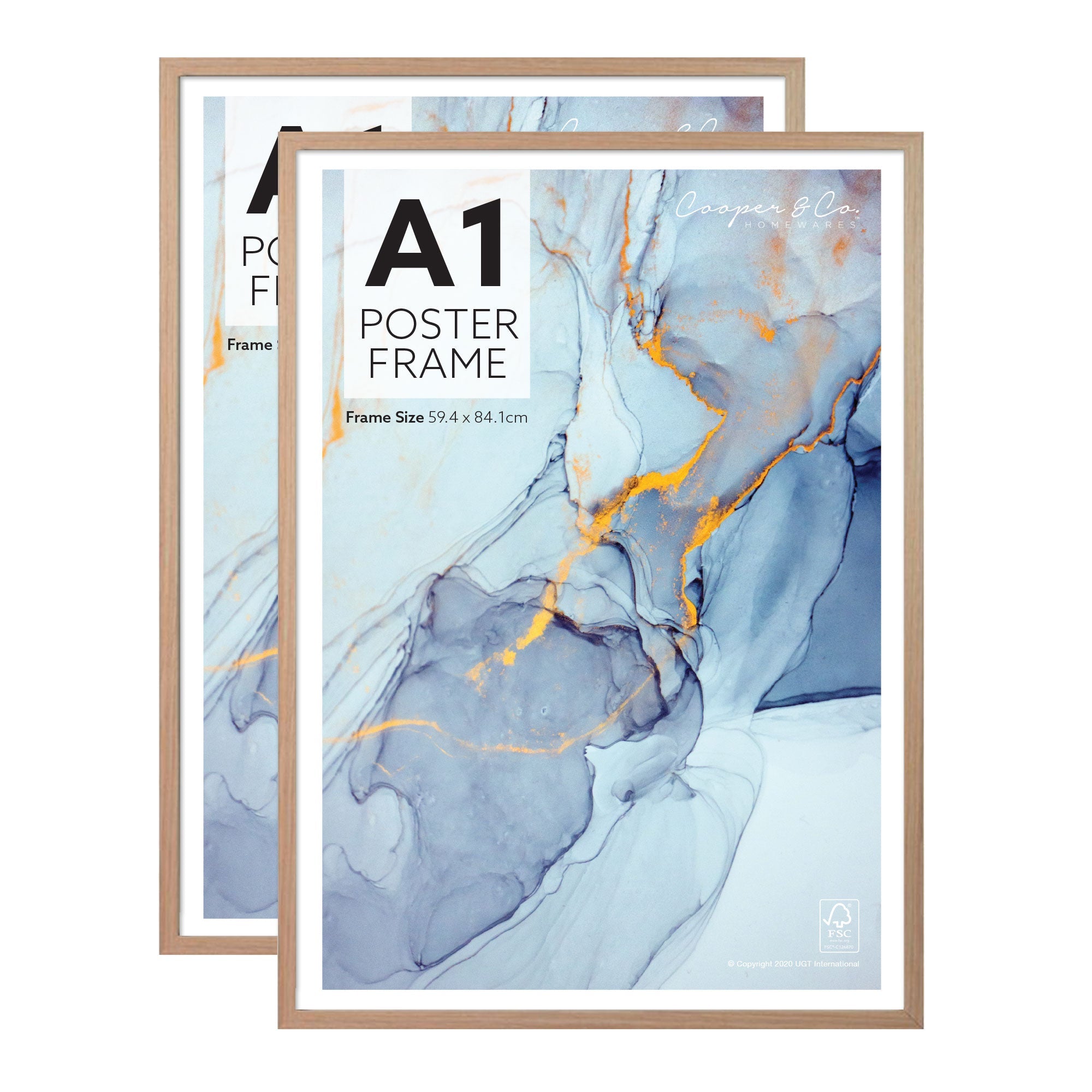 Set of 2 A1 Poster Photo Frames