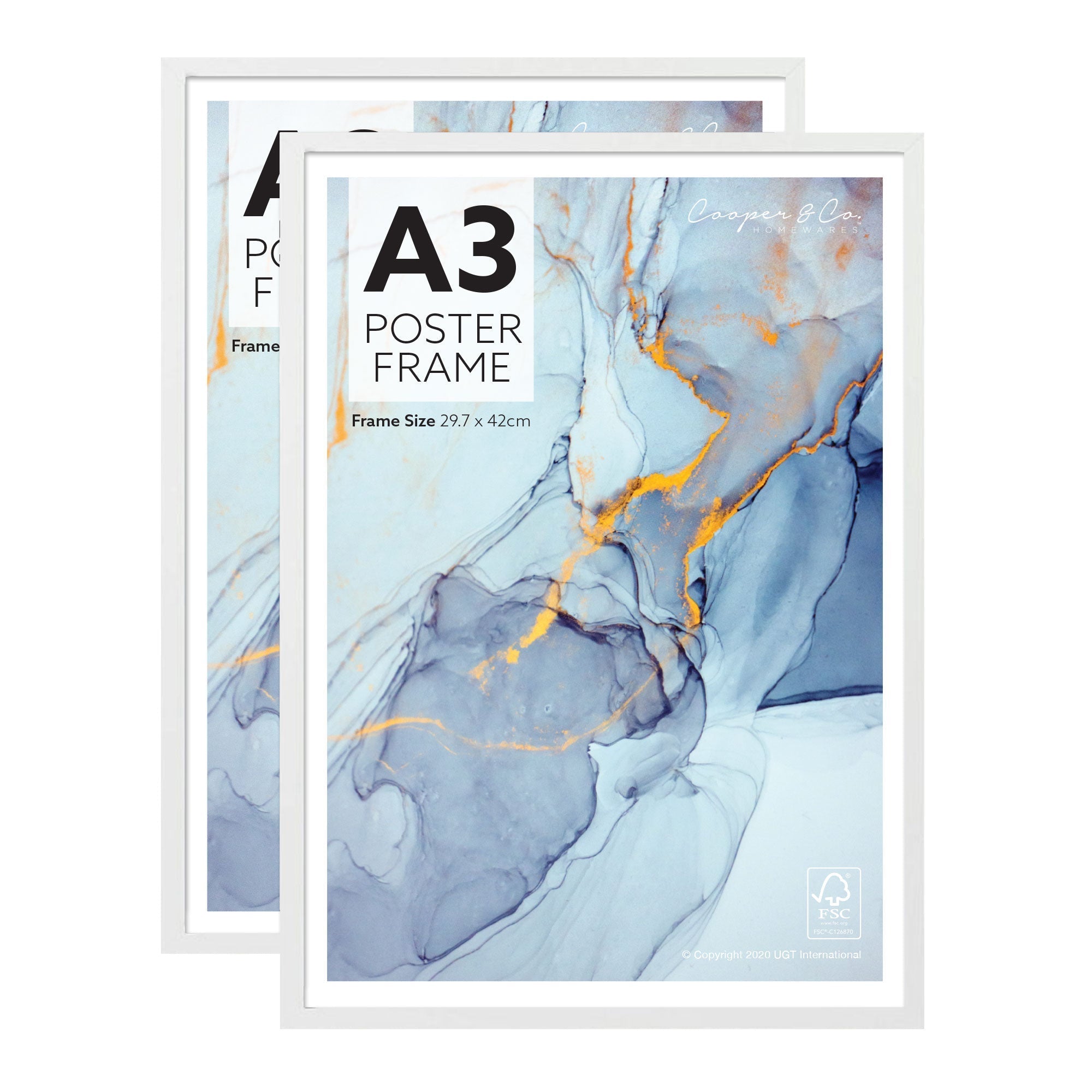 Set of 2 A3 Poster Photo Frames