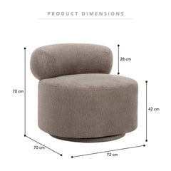 Bailey Armchair Chocolate