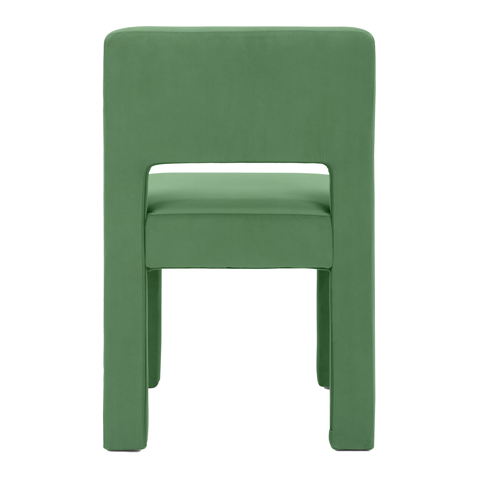 Claude Set of 2 Dining Chairs Green Velvet