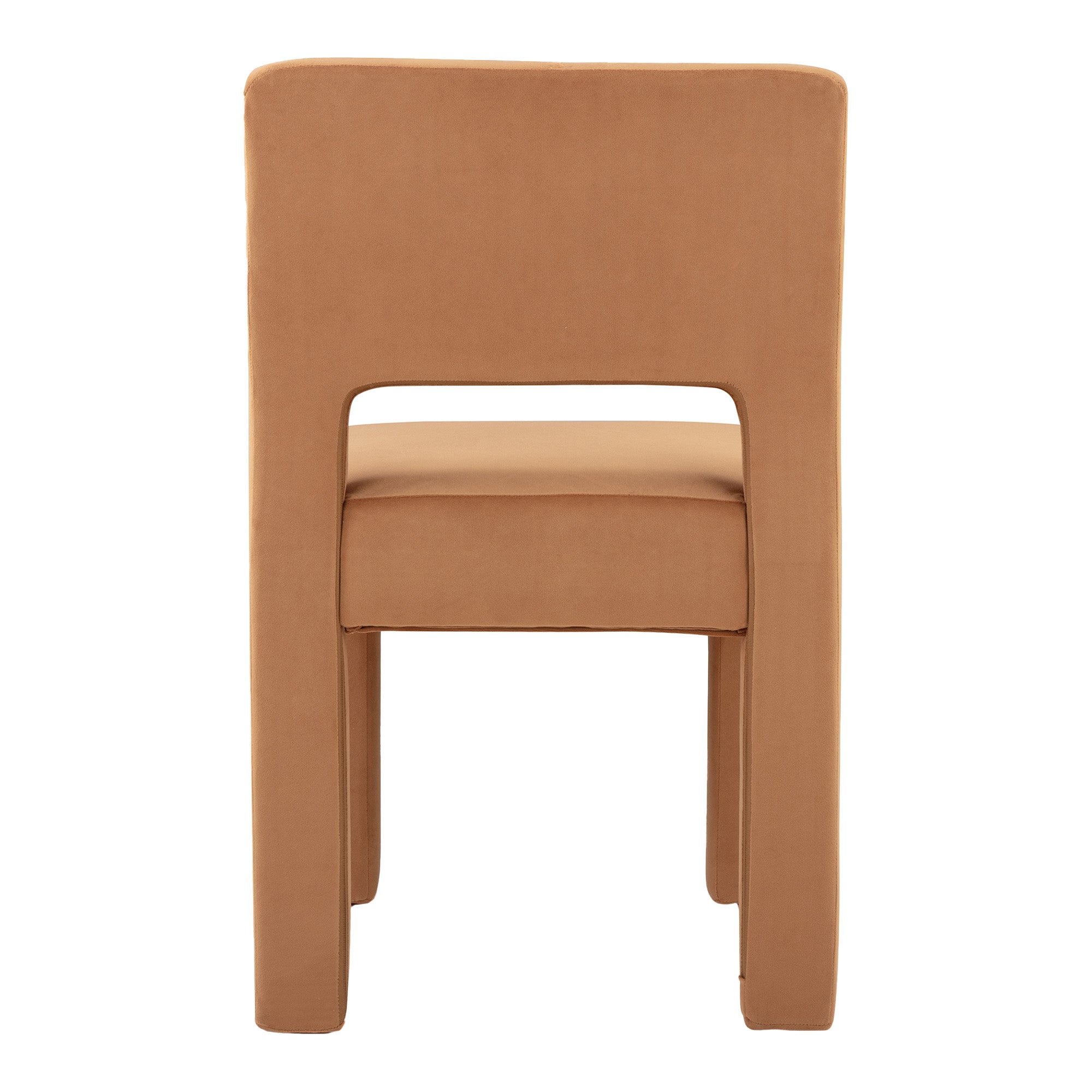Claude Set of 4 Dining Chairs Rust Velvet