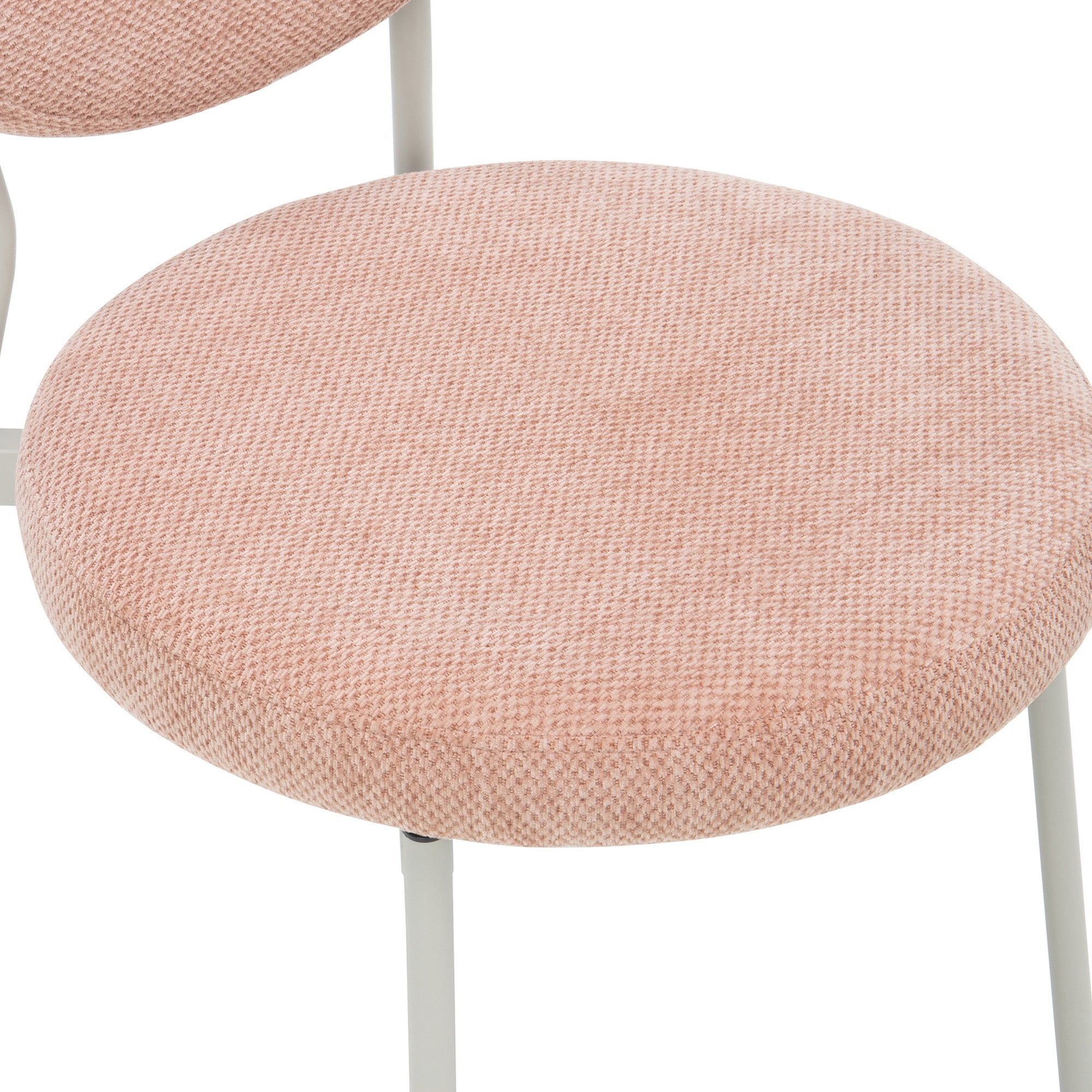 Dora Set of 4 Dining Chairs Pink and Grey