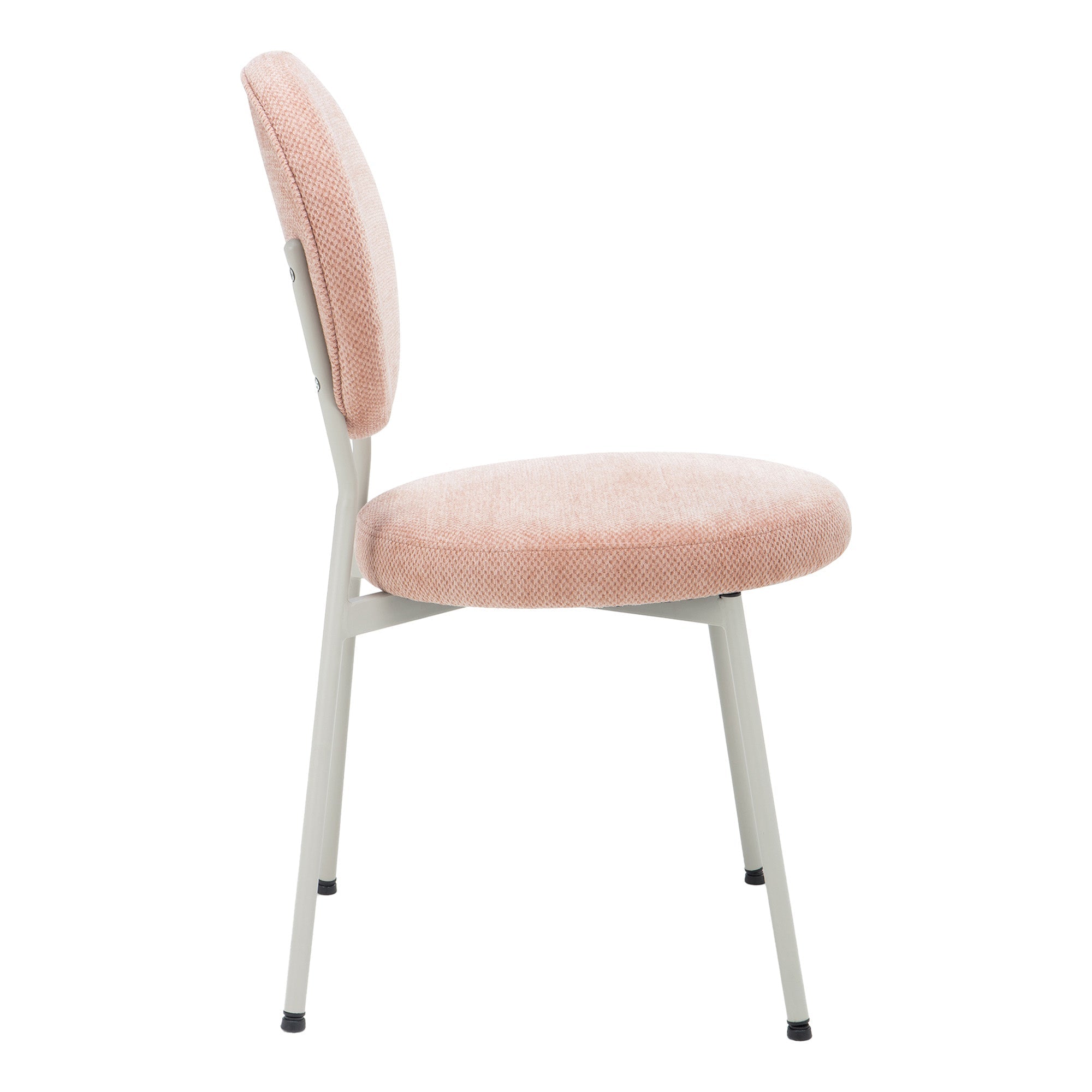 Dora Set of 4 Dining Chairs Pink and Grey