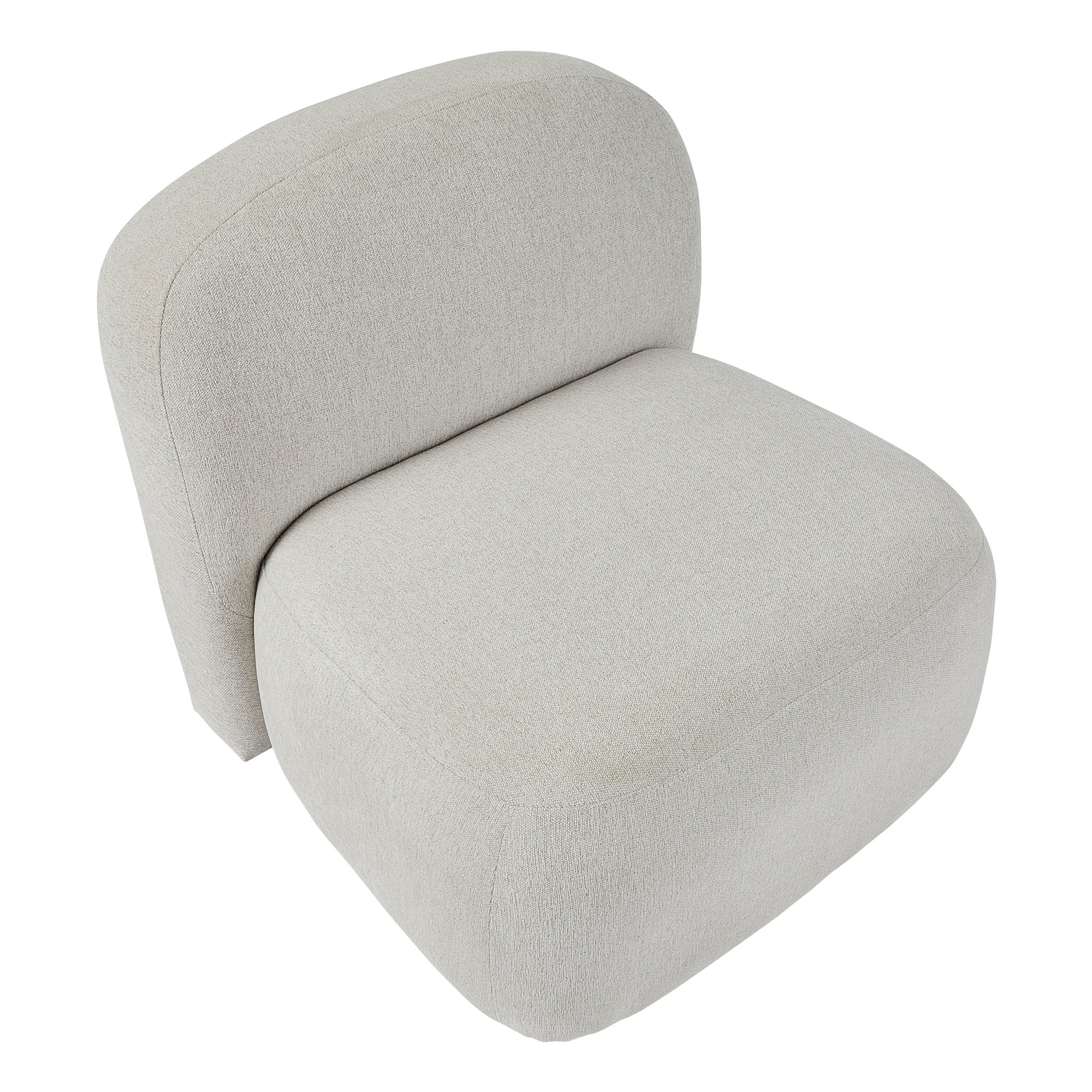 Luca Block Accent Chair Cream