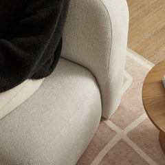 Luca Block Accent Chair Cream