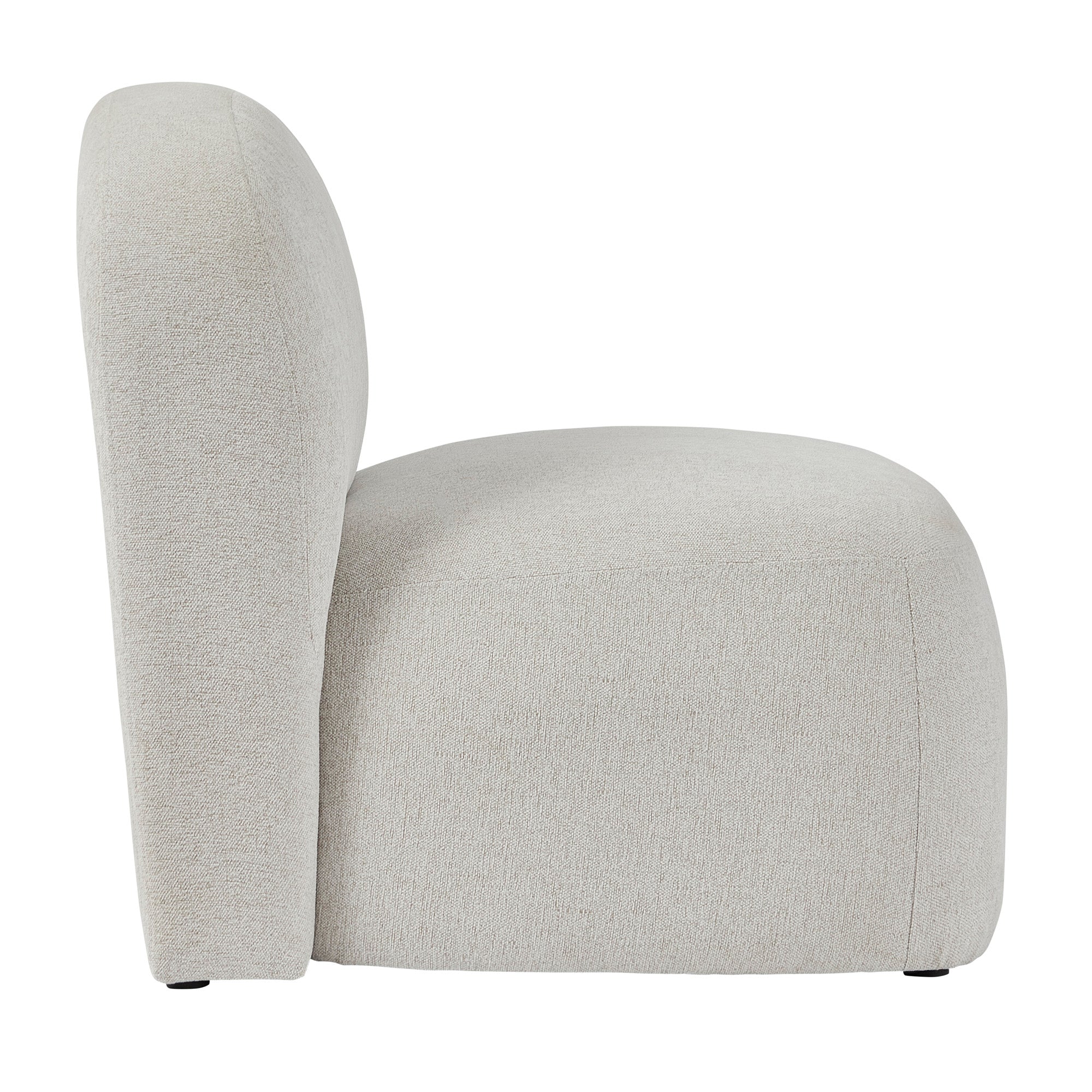 Luca Block Accent Chair Cream