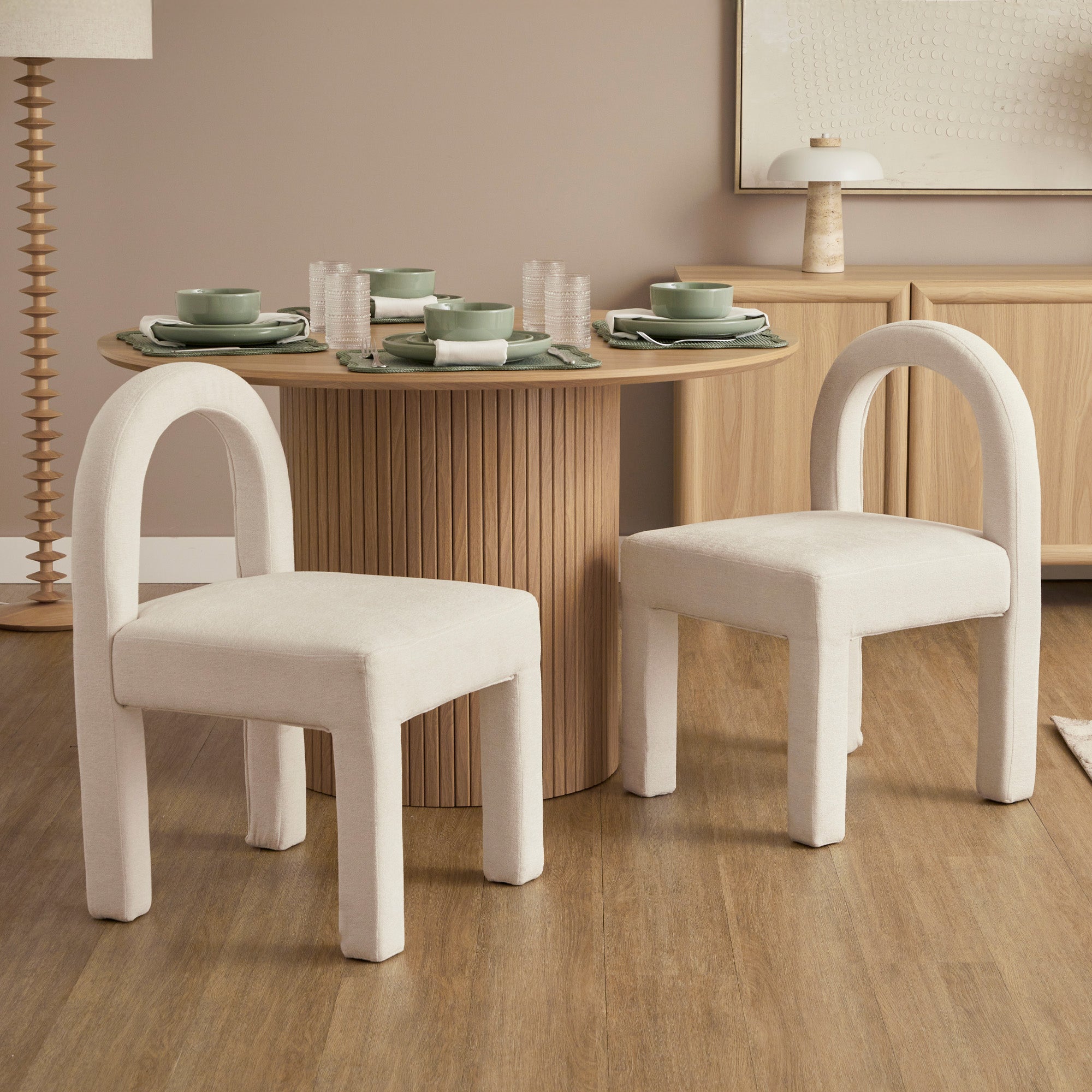 Alexis Set of 4 Dining Chairs Cream