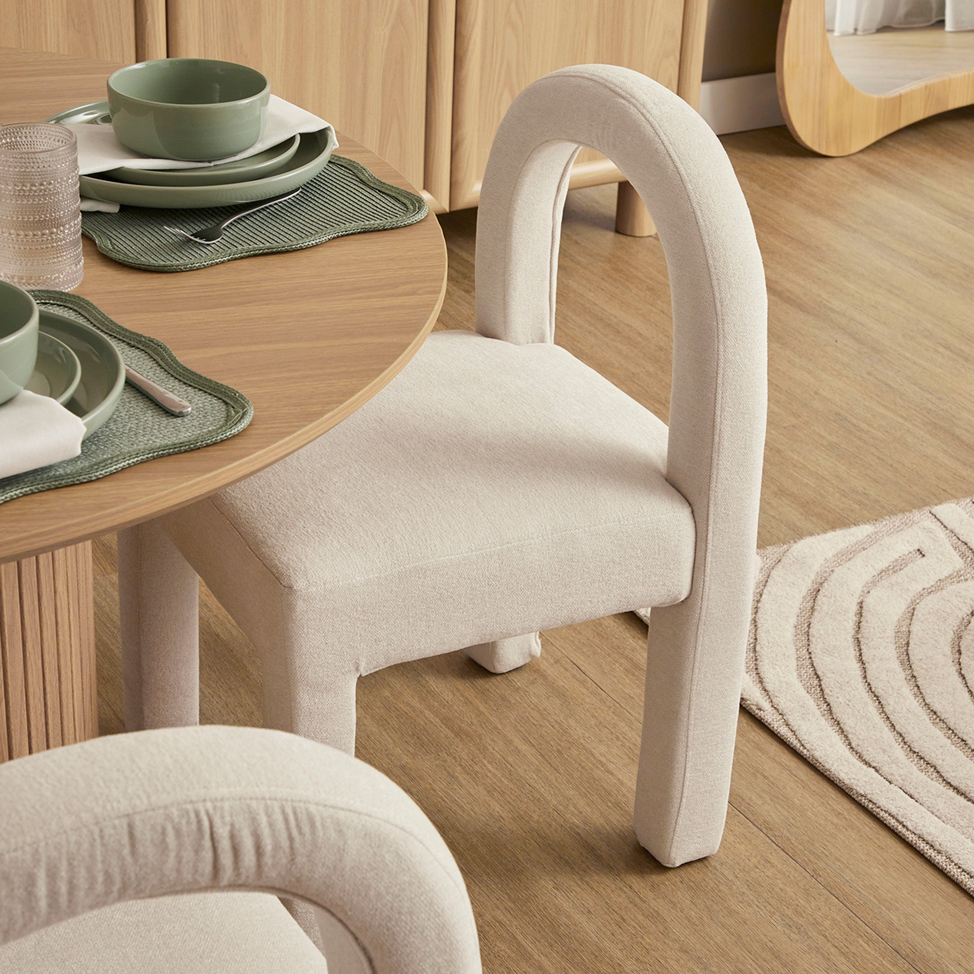 Alexis Set of 2 Dining Chairs Cream