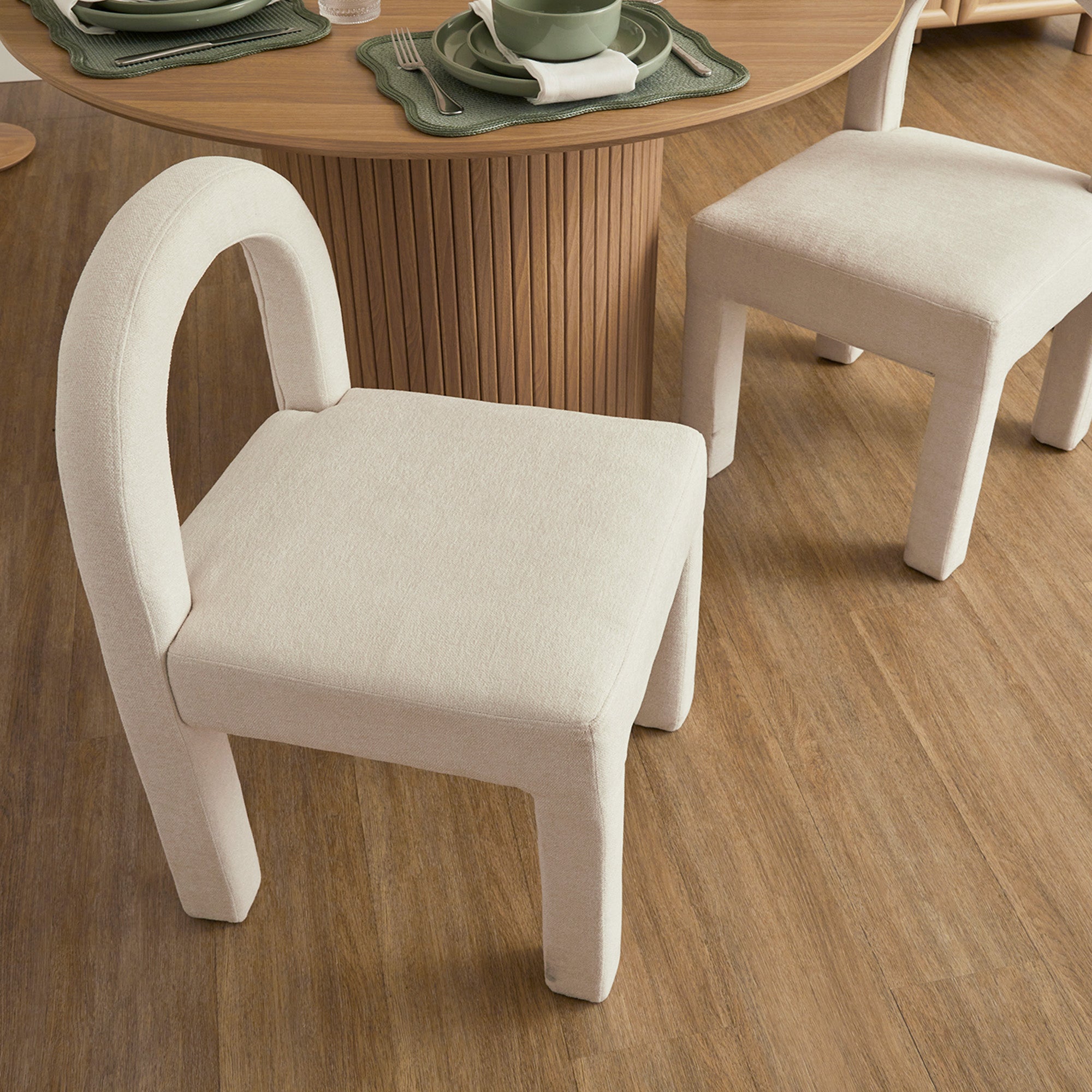 Alexis Set of 2 Dining Chairs Cream