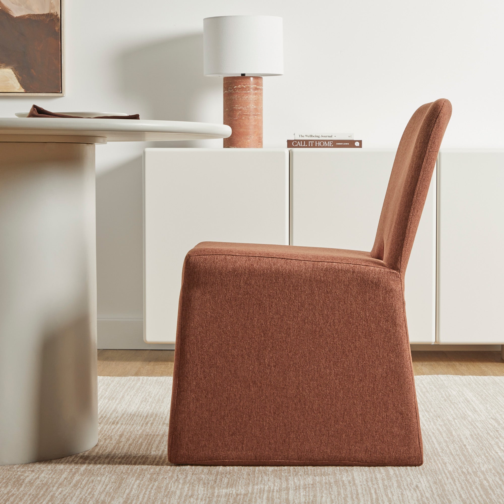 Set of 2 Madrid Dining Chairs Cinnamon