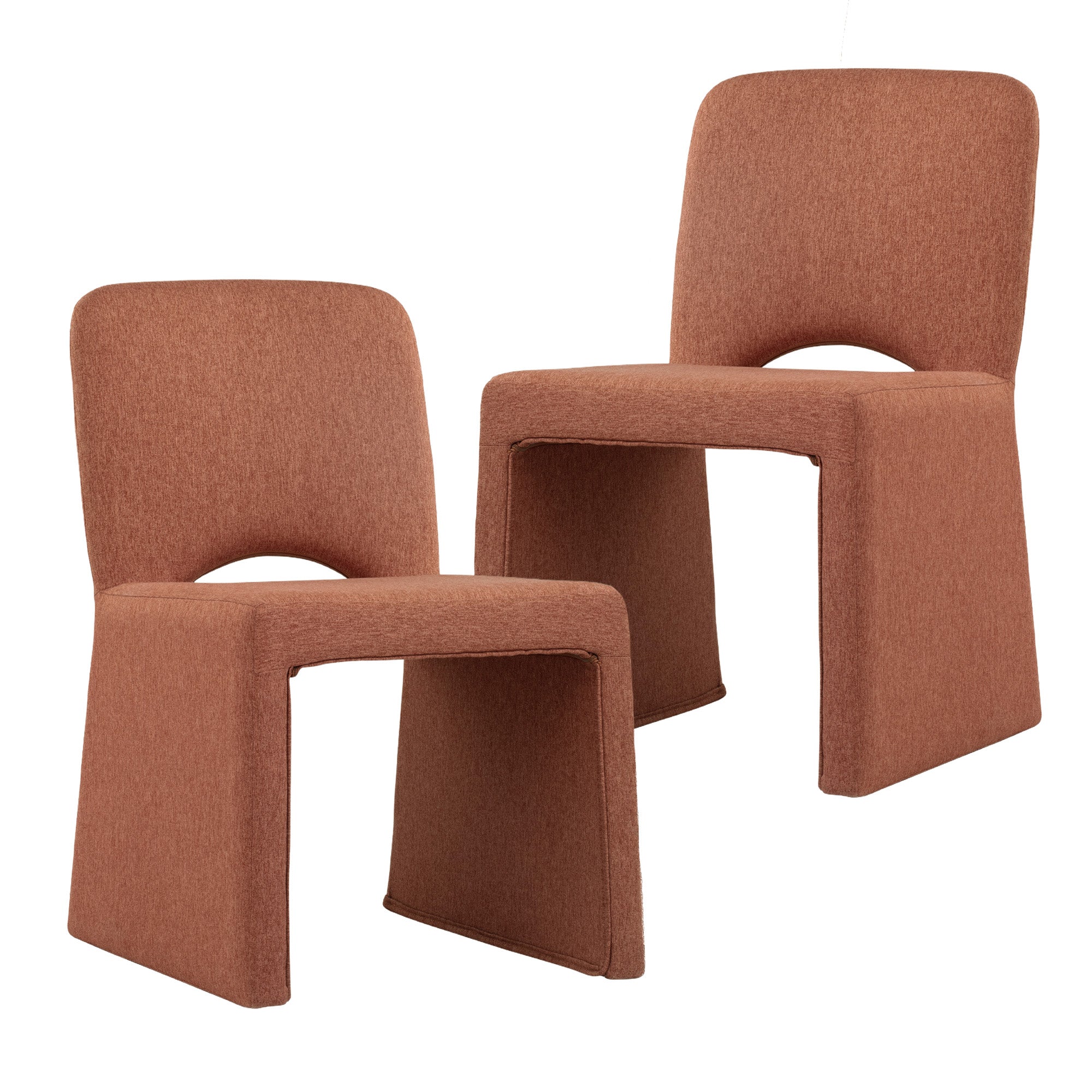 Set of 2 Madrid Dining Chairs Cinnamon