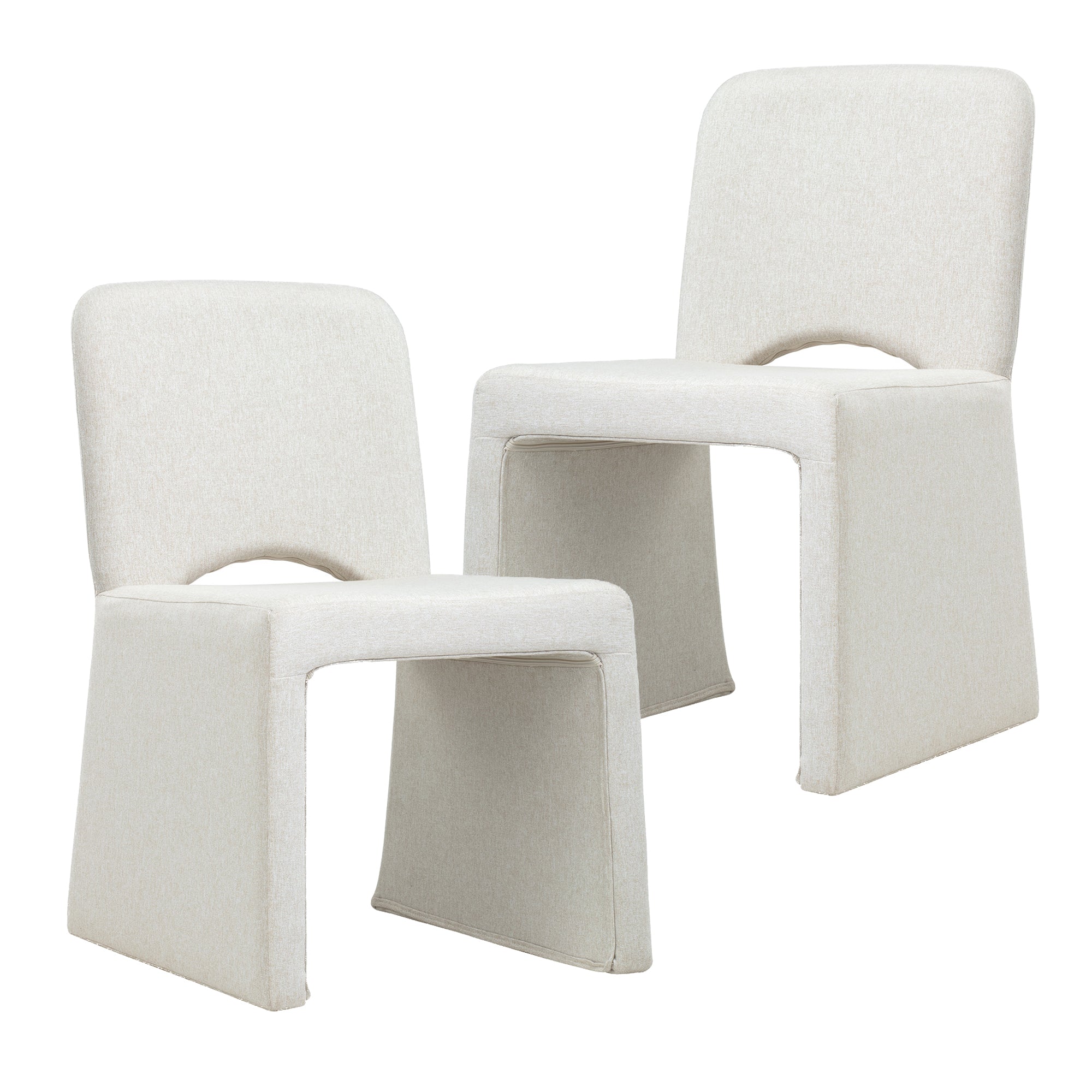 Set of 2 Madrid Dining Chairs Natural