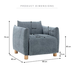 Meadow Armchair Indigo (Set of 2)