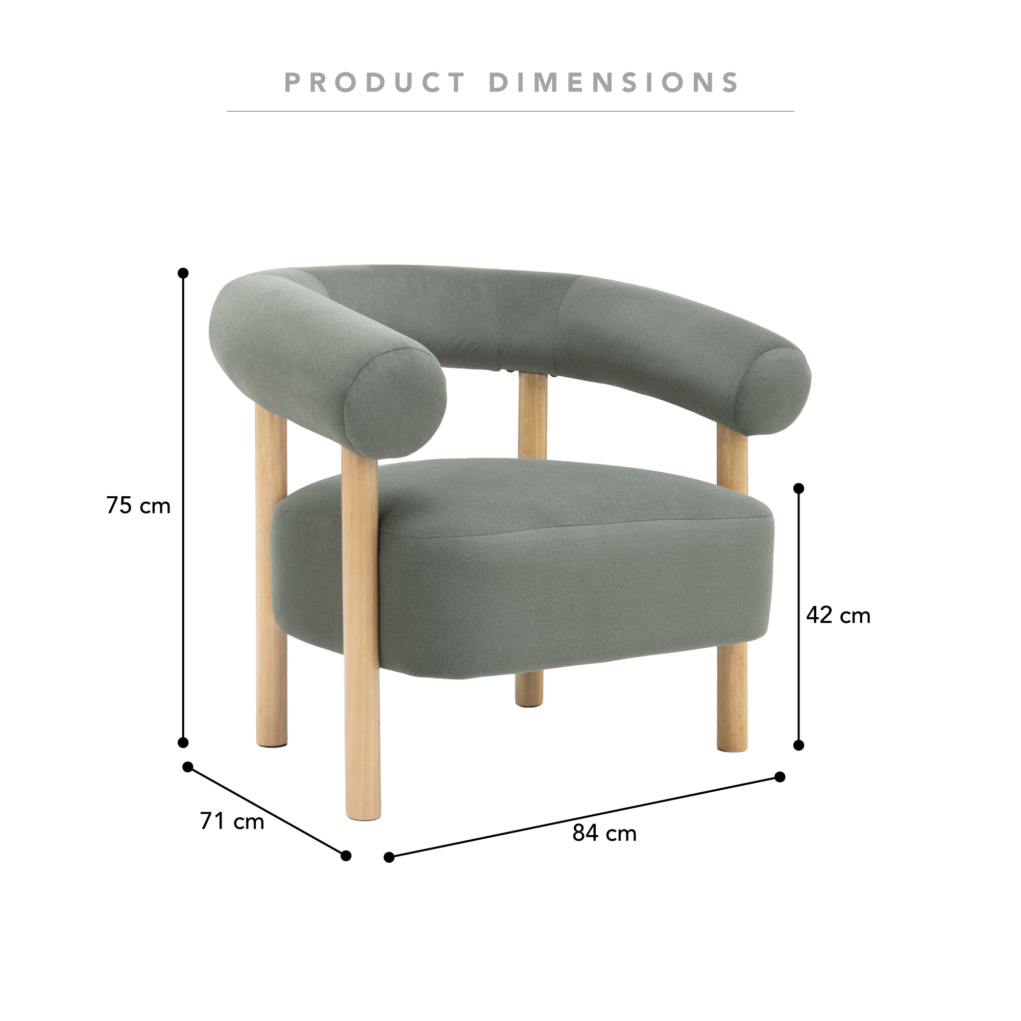 Nadia Armchair Ink (Set of 2)
