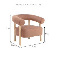 Nadia Armchair Rust