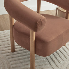 Nadia Armchair Rust (Set of 2)