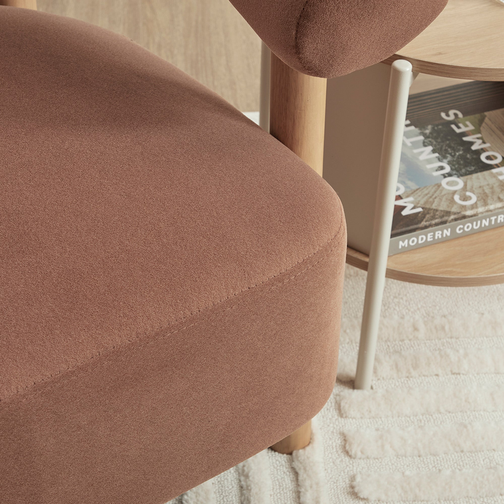 Nadia Armchair Rust (Set of 2)