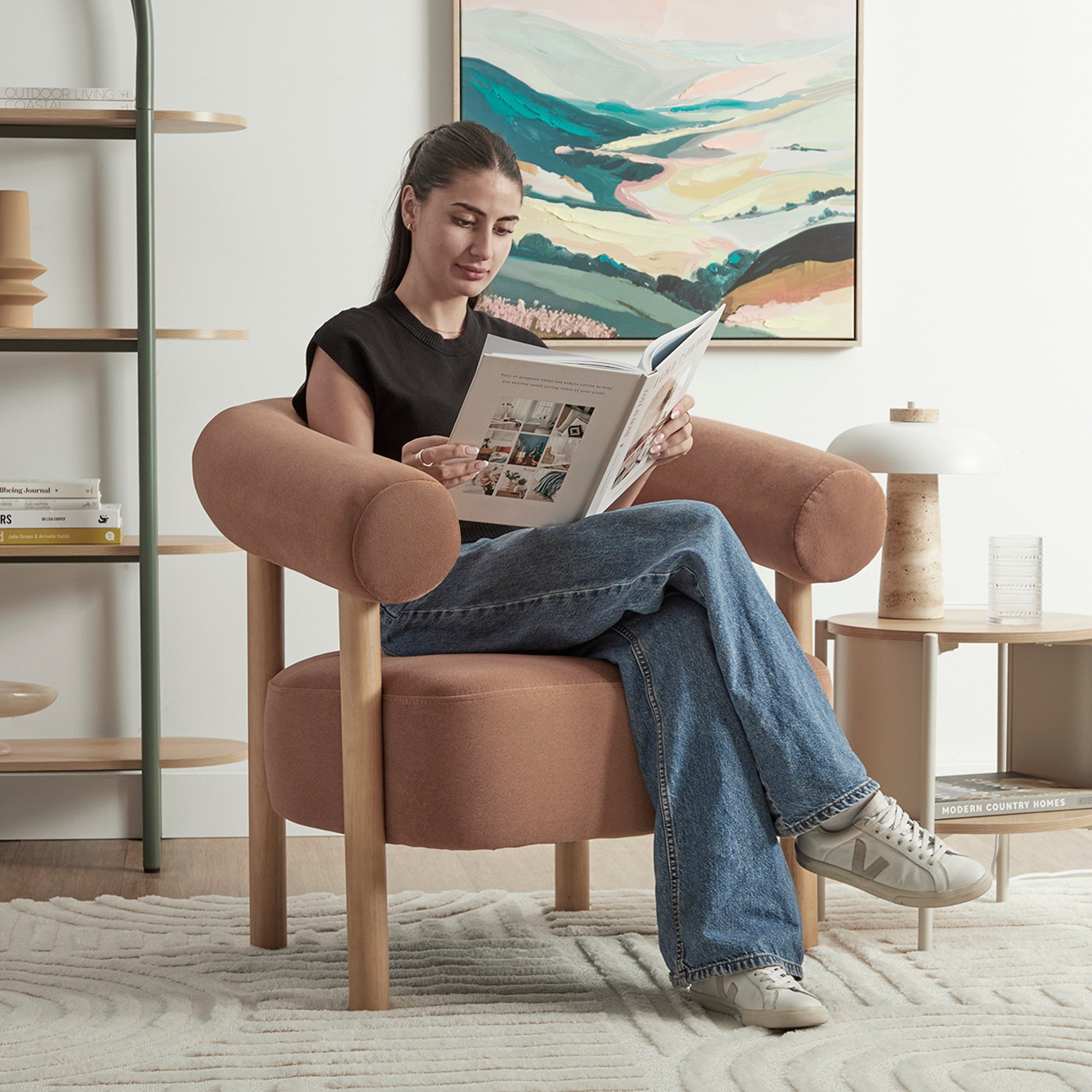 Nadia Armchair Rust