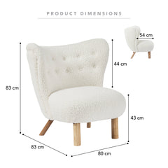 Teddy Accent Chair Cream