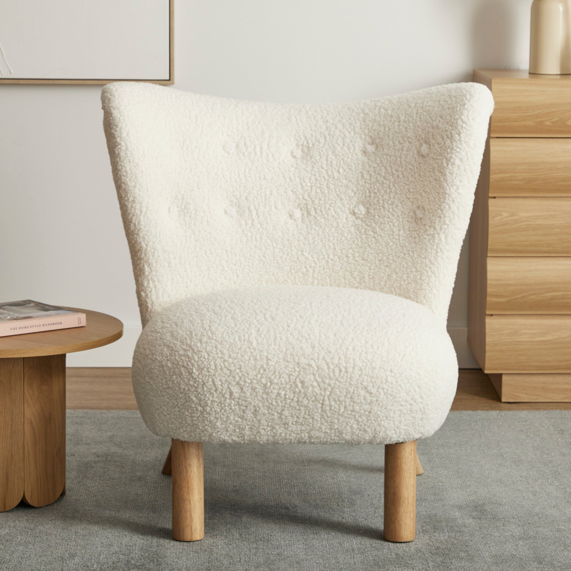 Teddy Accent Chair Cream (Set of 2)