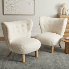 Teddy Accent Chair Cream (Set of 2)