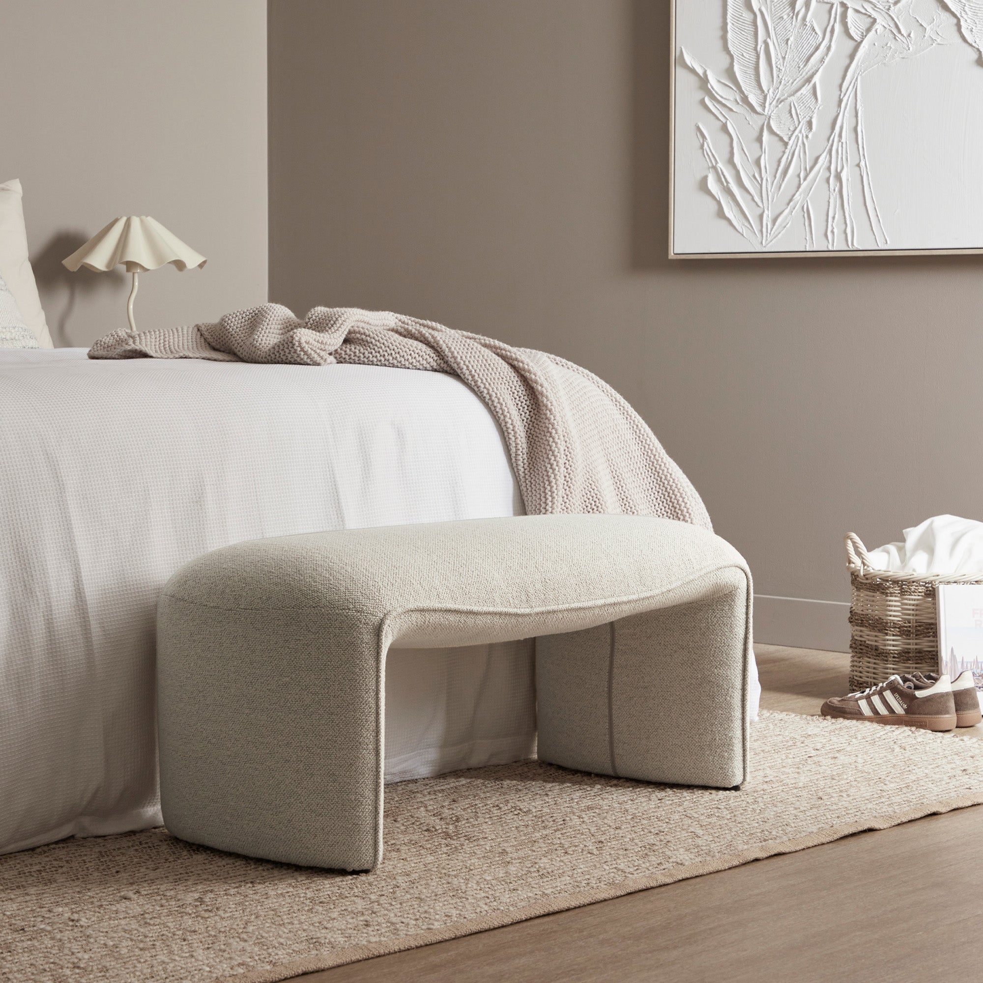 Rosie Ottoman Bench Natural