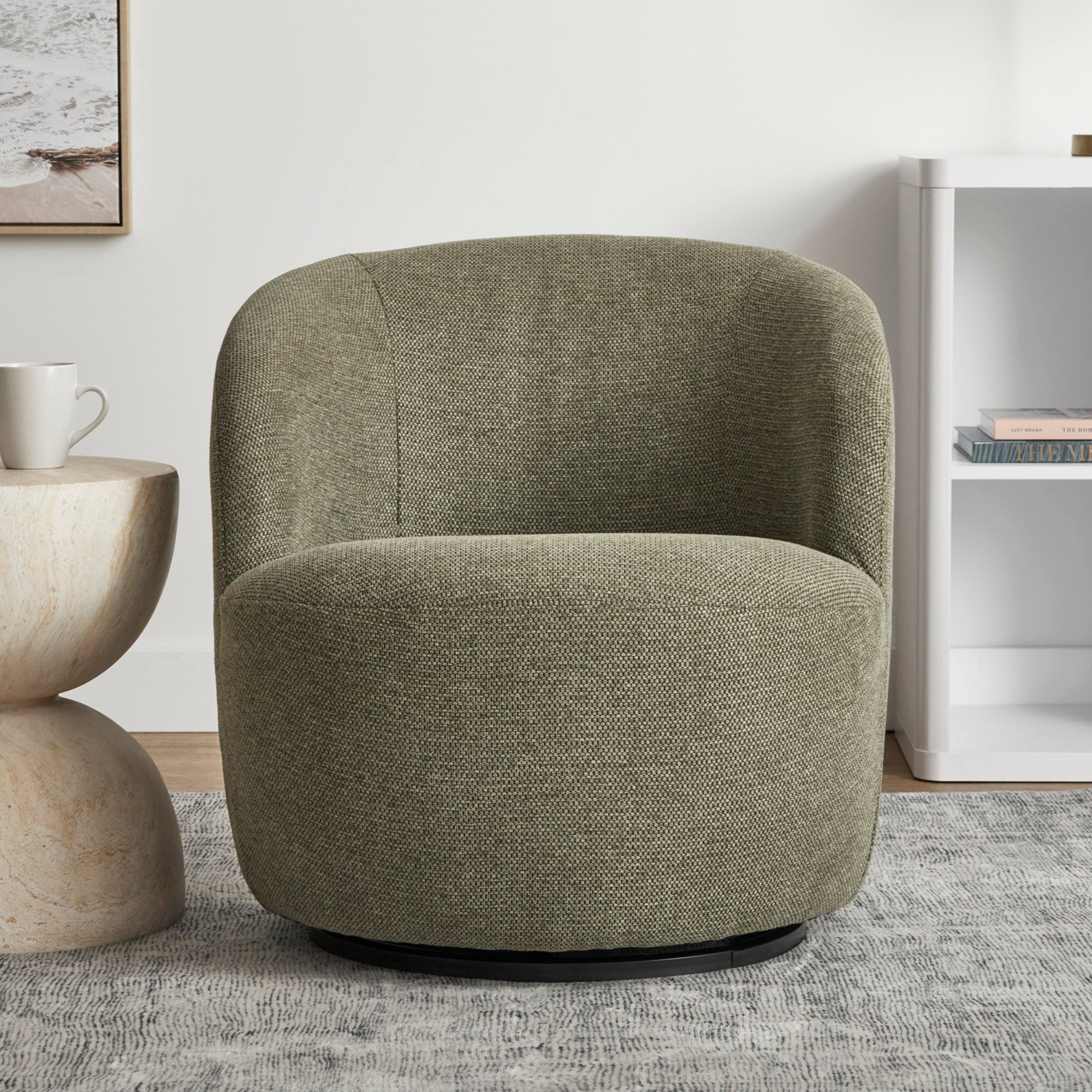 Sadie Swivel Armchair Green