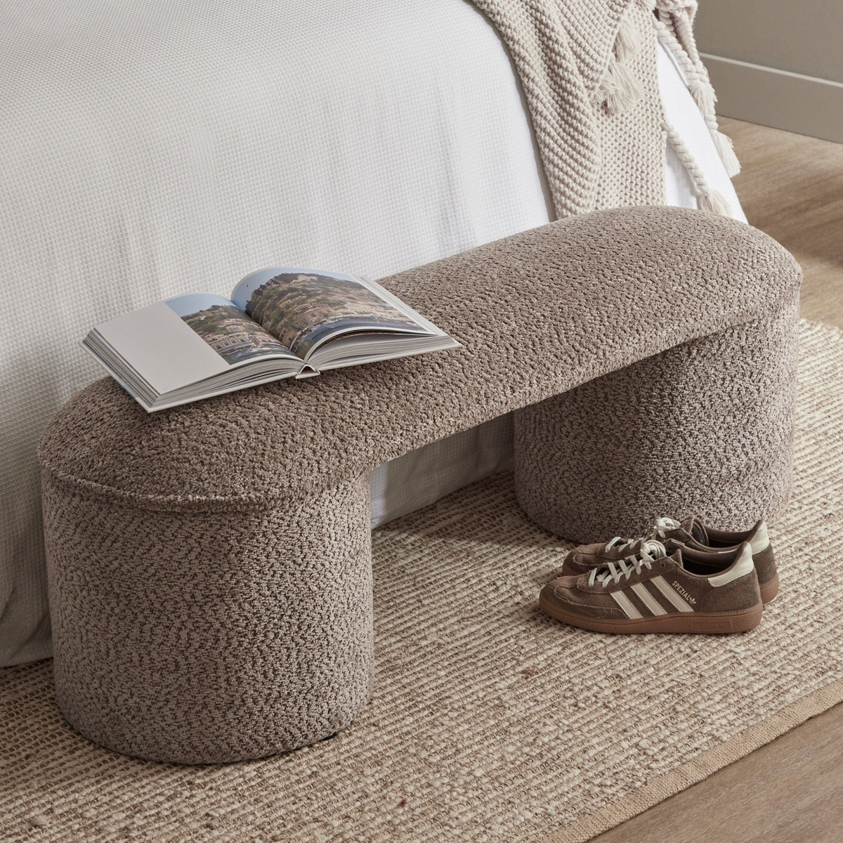 Sarah Ottoman Bench Chocolate
