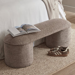 Sarah Ottoman Bench Chocolate