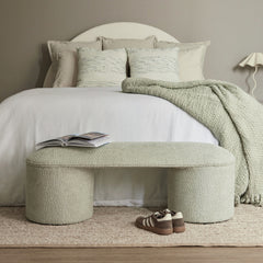 Sarah Ottoman Bench Sage