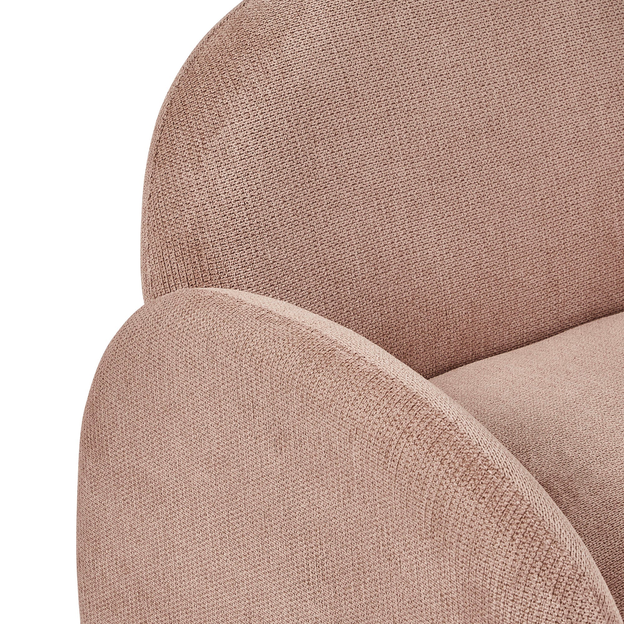 Selene Arched Armchair Rose Tan (Set of 2)