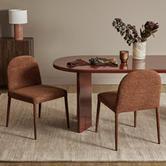 Set of 2 Toledo Dining Chairs Cinnamon