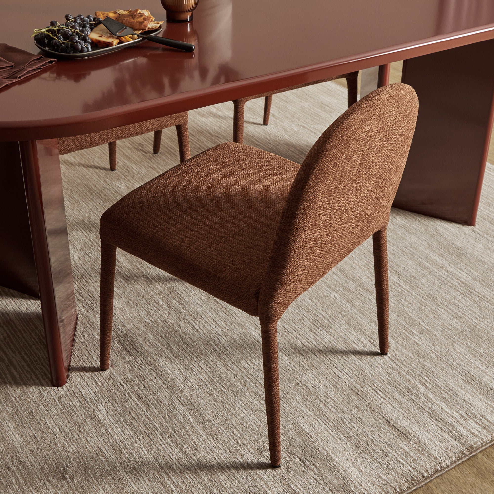Set of 2 Toledo Dining Chairs Cinnamon