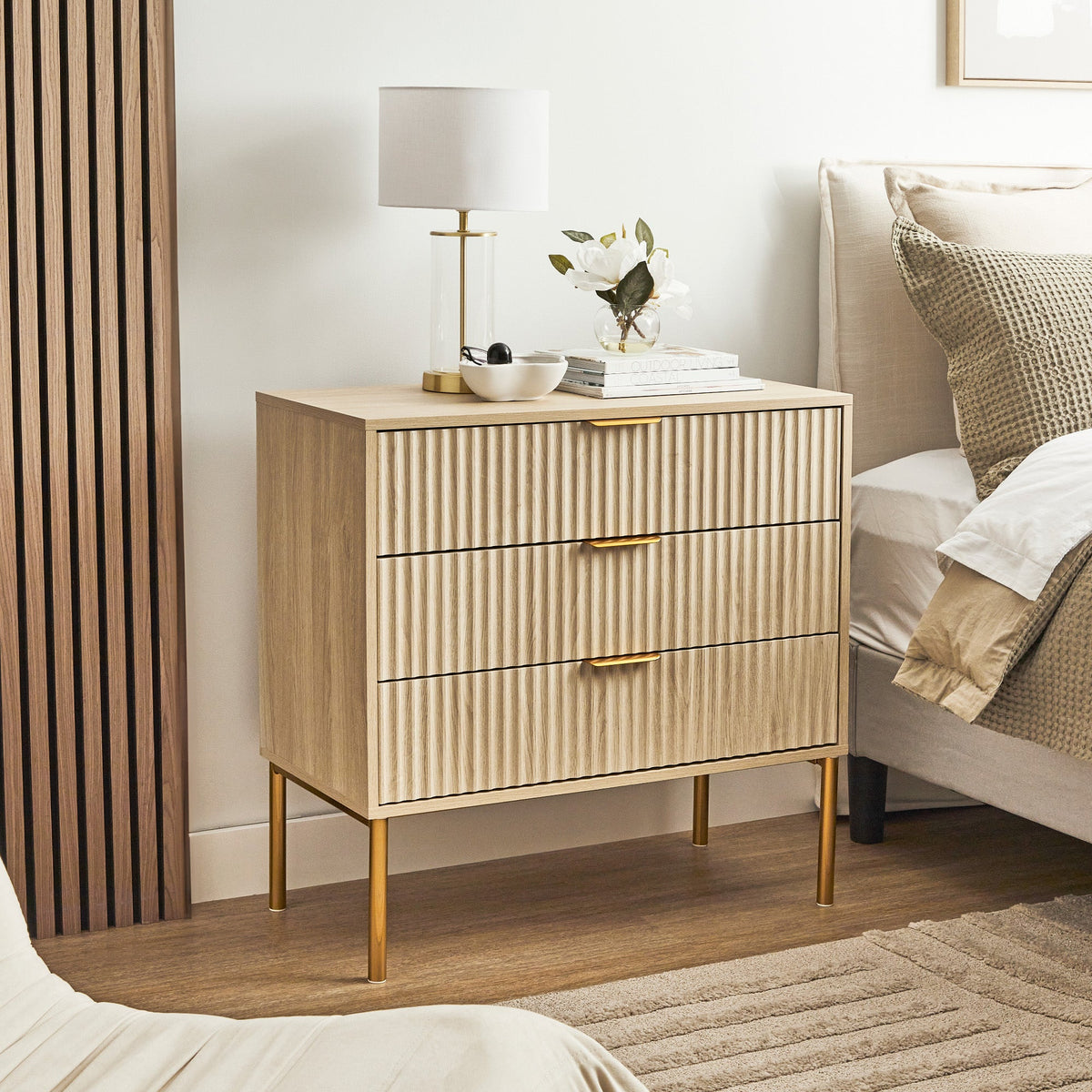 Indy Chest of 3 Drawers Natural