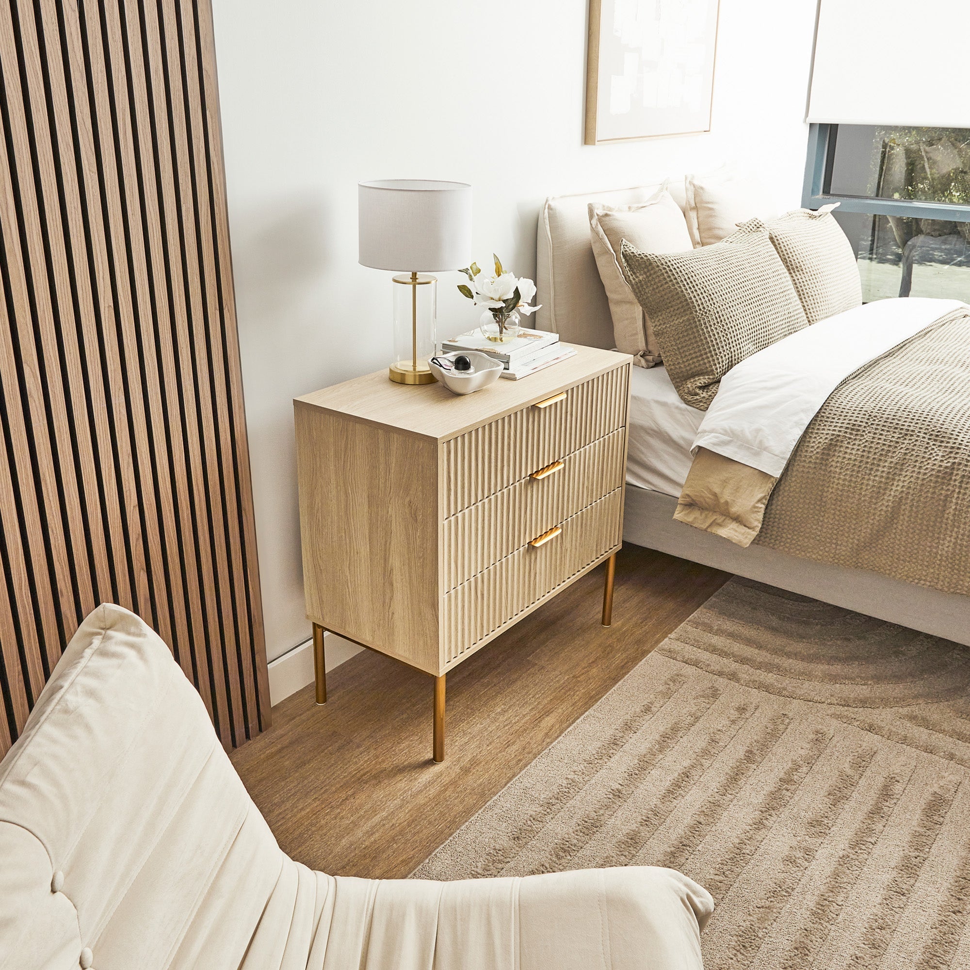 Indy Chest of 3 Drawers Natural