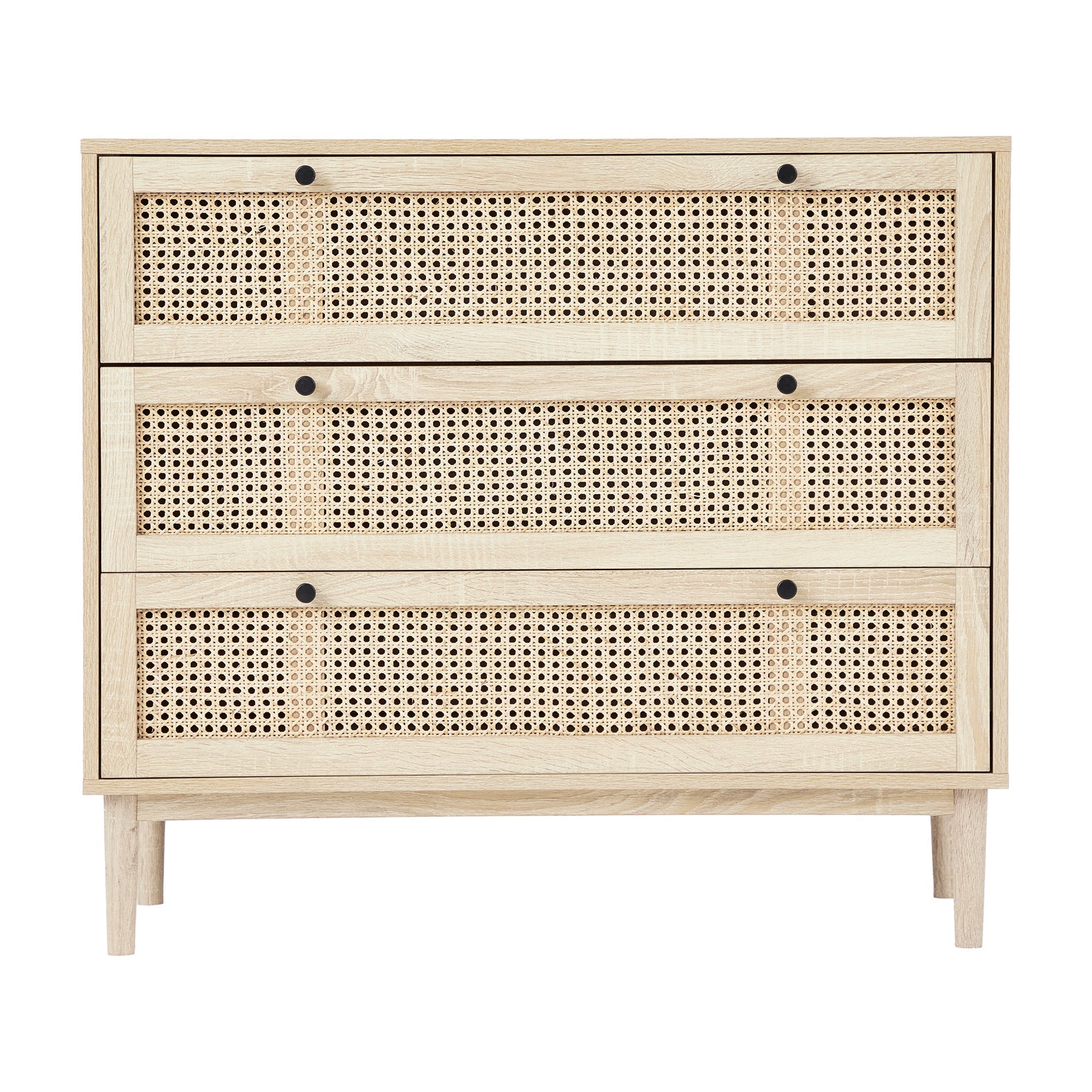 Oahu Rattan Chest of 3 Drawers Natural