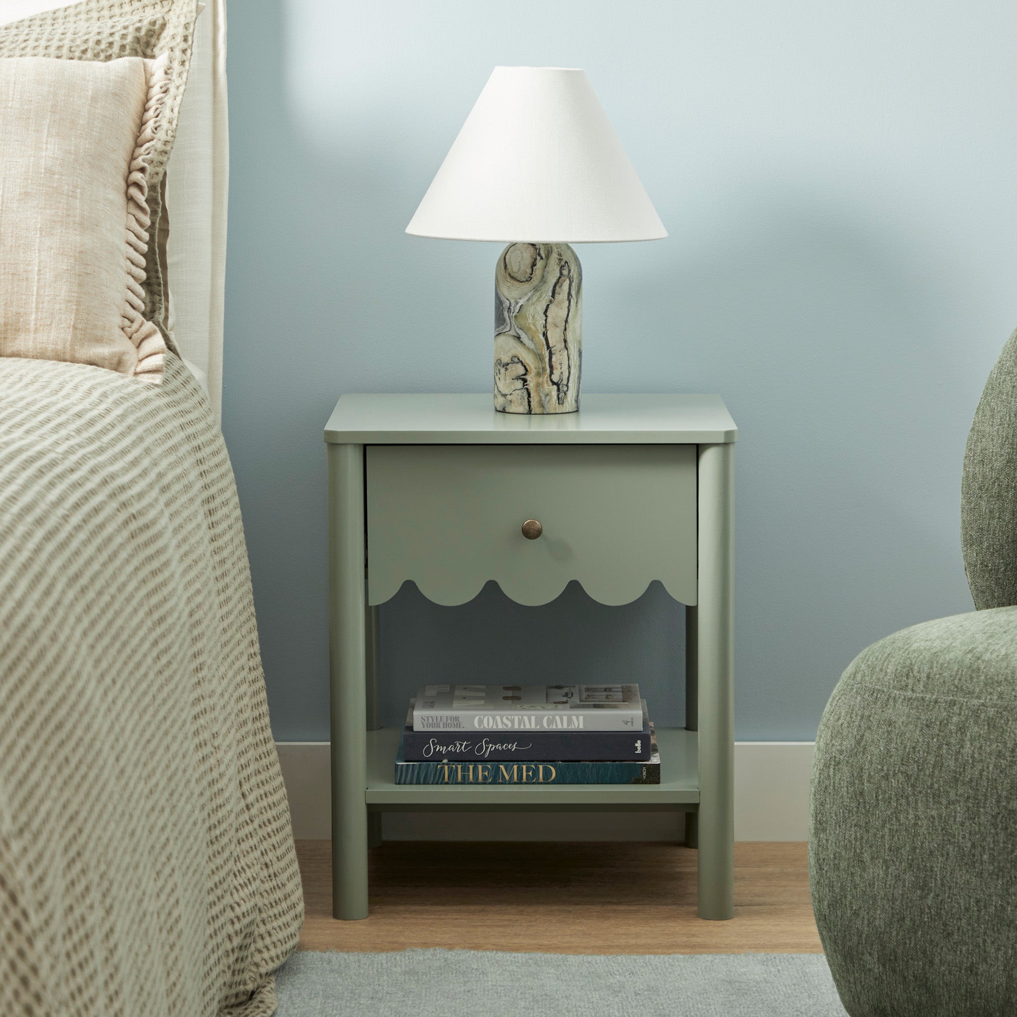 Sally Bedside Table Sage